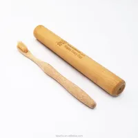 

Custom Logo solft/medium bristle BPA-free Organic Biodegradable Bamboo Wood Toothbrush Travel Kit