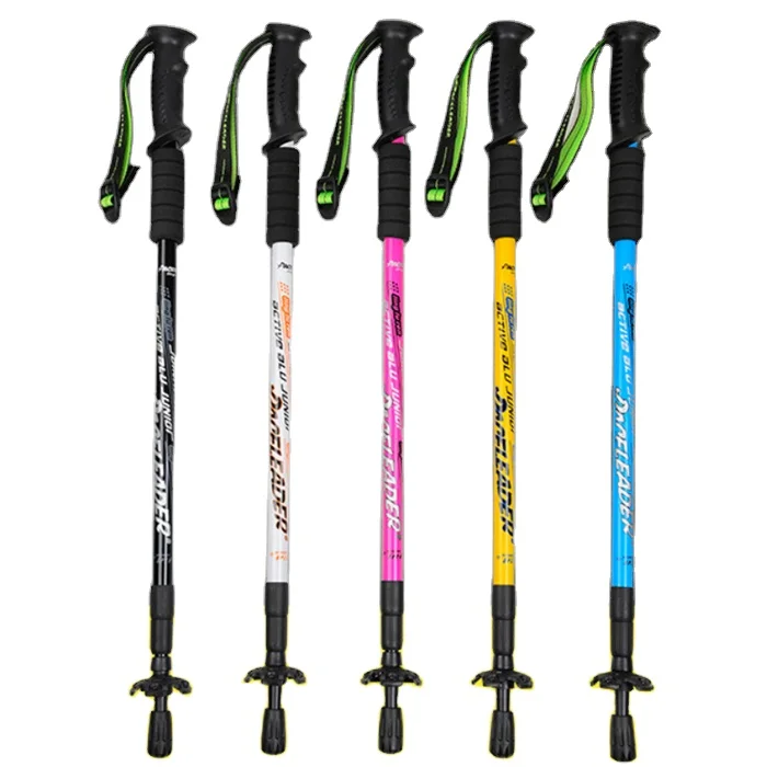 

High Quality Climbing Walking Equipment Aluminium Alloy Alpenstock Trekking Poles