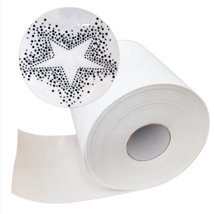 

Cheap Crystal Rhinestone Transfer 24cm 100M Roll Hot Fix Tape in Yiwu