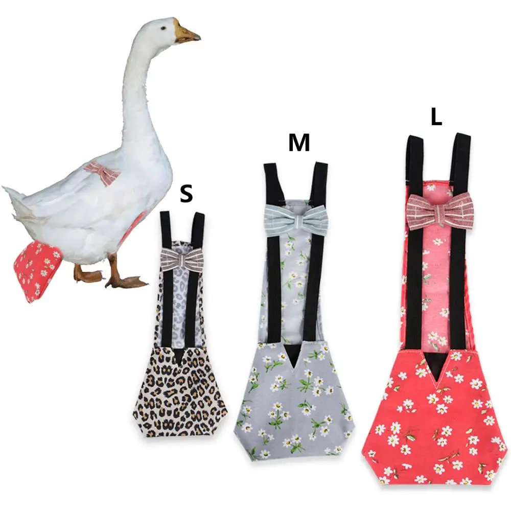 

Hot new pet diaper chicken geese duck diapers, Red, blue, leopard