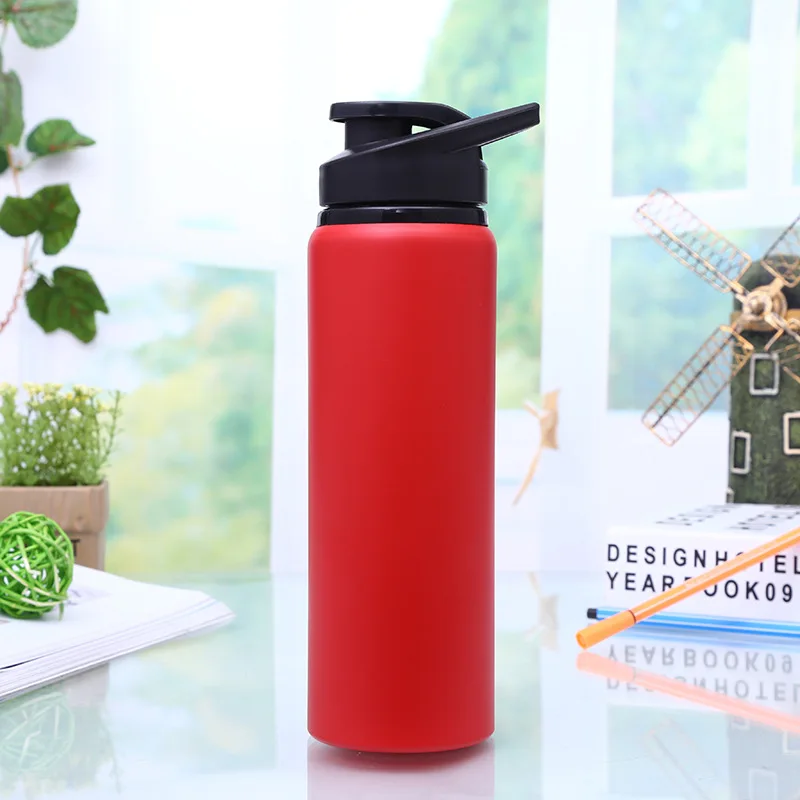 

Custom logo Large capacity 750ml stainless steel metal running bottle sport aluminium drinking water bottle