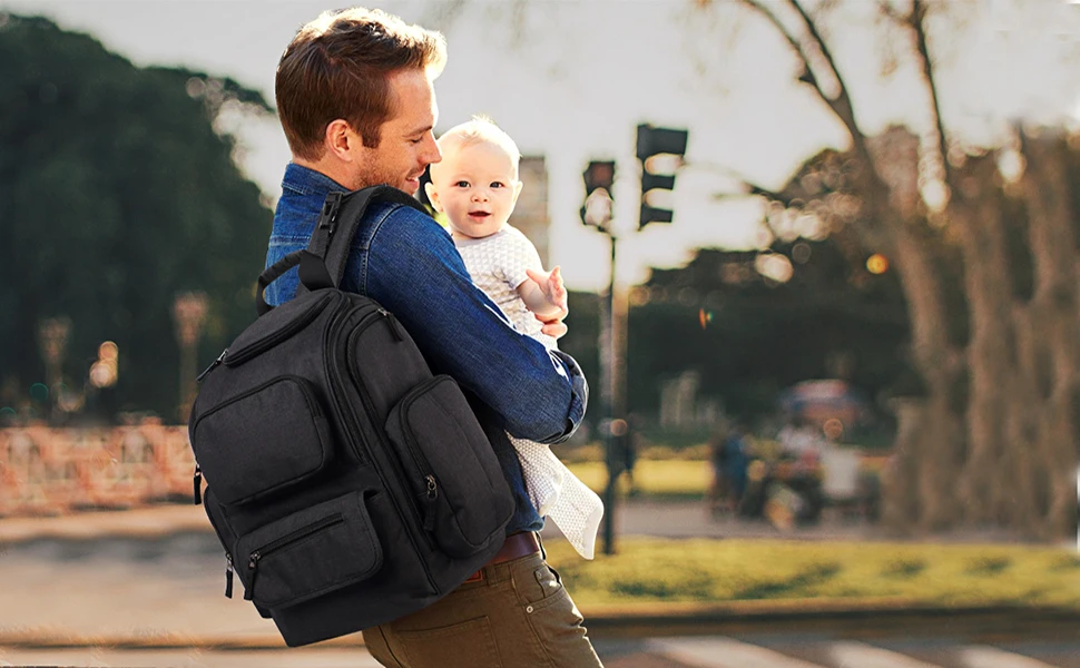 Multi-function Durable Stylish Larger Travel Diaper Backpack For Mom
