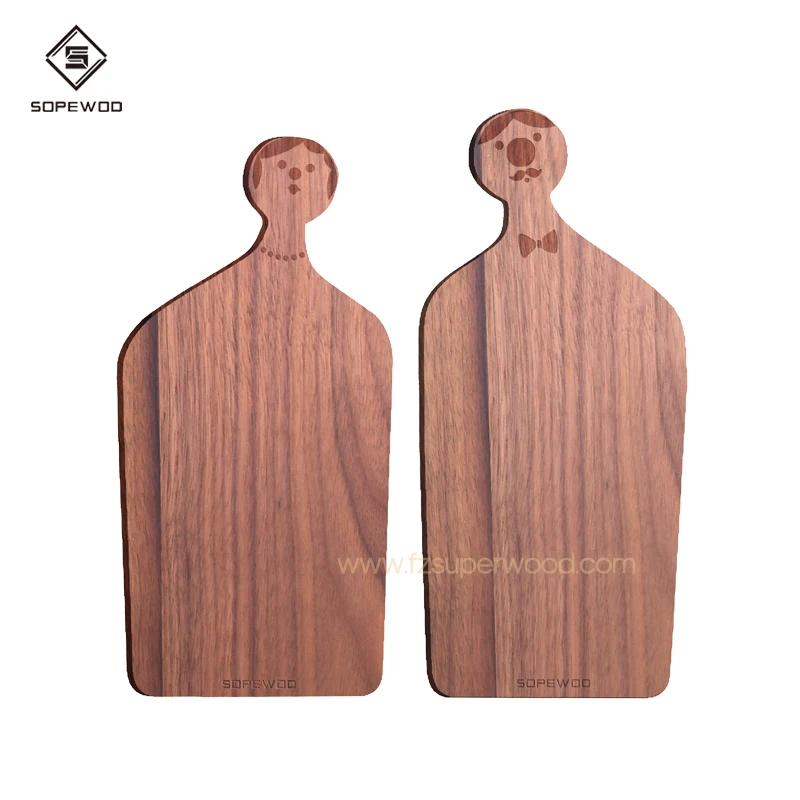 

2018 Wholesale Walnut Cutting Board Wood With Juice Groove, Natural