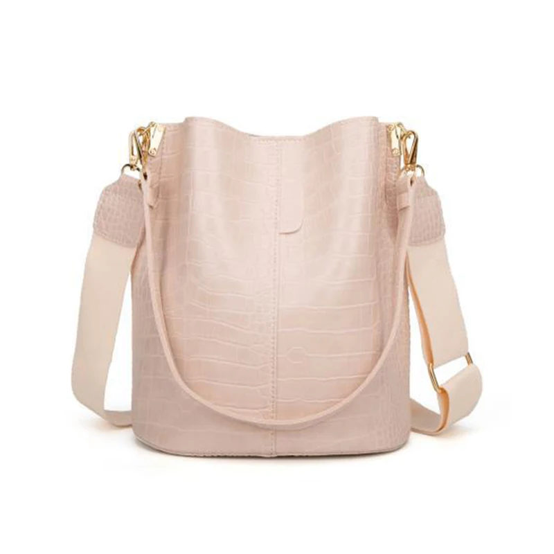 

Crocodile Crossbody Bag For Women bucket Shoulder Bag large capacity Brand Designer Women Handbag