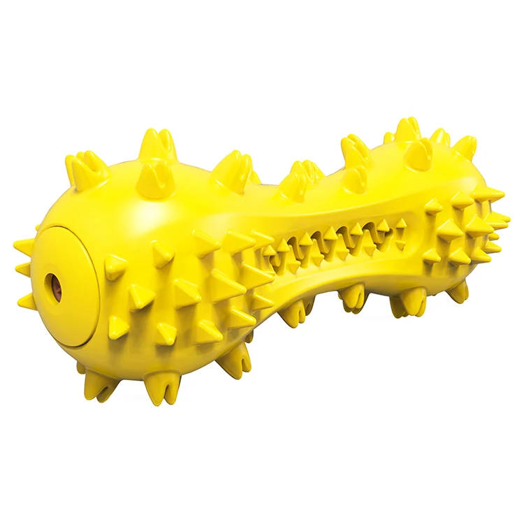 

Pet Dog Toothbrush Cleaning Tools Dog Bone Chew Toys, Yellow/green/blue