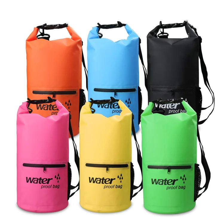 

Best Sale PVC Durable Floating Surface Waterproof Camping Hiking Swimming Duffel Dry Bag, Green,pink,black,yellow,blue,orange or customized