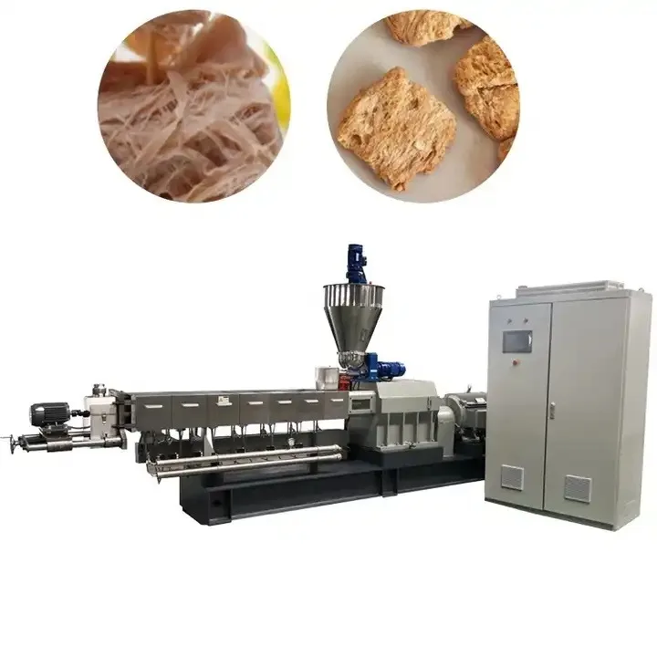 Twin screw extruder high moisture meat analog HMMA protein food machines high moisture protein meat food processing line
