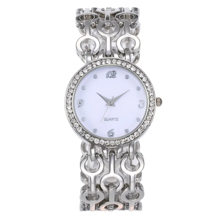 Venta al por mayor reloj metalica con piedras dama Compre Venta al por mayor reloj metalica con piedras dama Compre