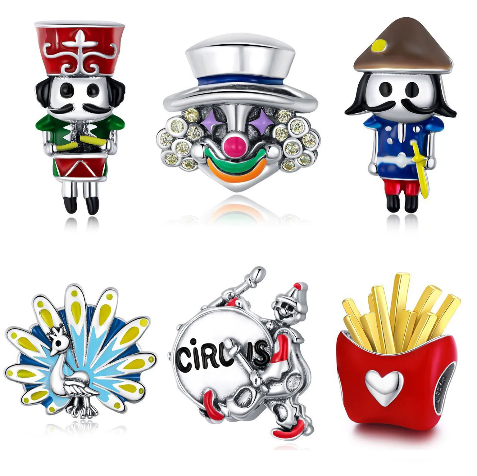 

2020 Latest Design Luxury Charm Beads Sterling Silver Charms For Jewelry Making