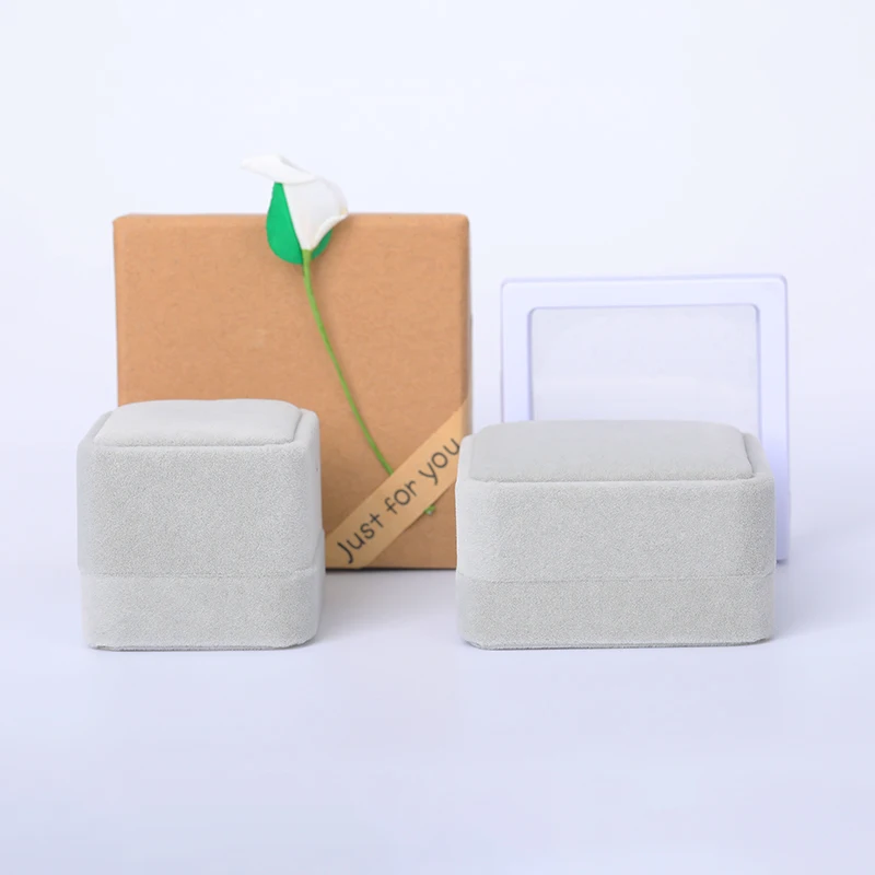 

High Quality Multi Size Paper Box Necklace And Ring Box Customized Logo Print Paper Jewelry Box