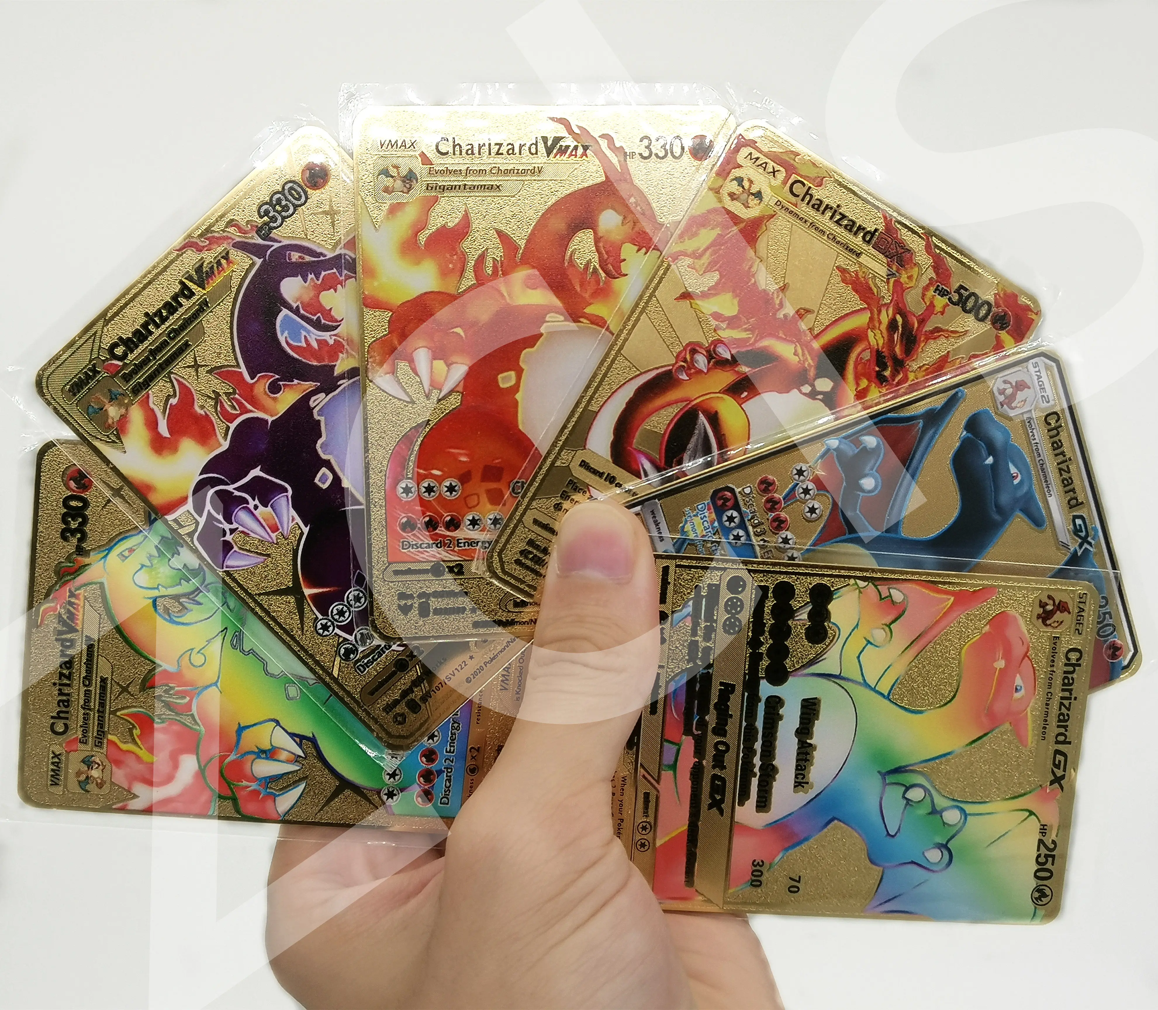 

2022 Gold Pokemon Cards Metal Trading Card Original First Edition New