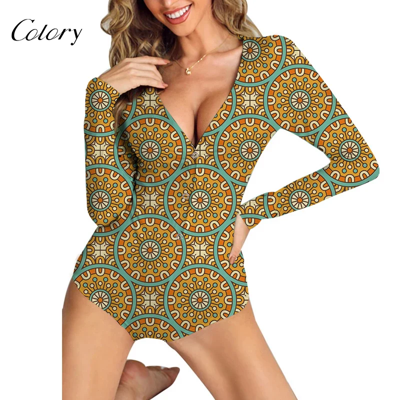 

Colory Girls Plus Size Women Pajama Onesie, Picture shows