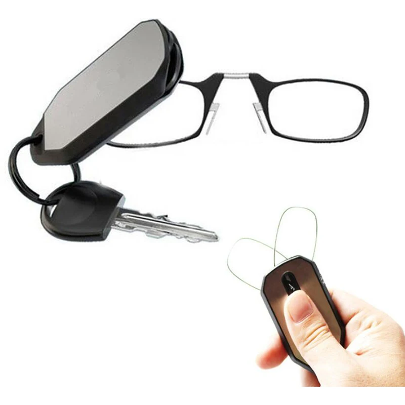 

Pocket key ring convenient folding carrying compact presbyopic reading glasses, Customize color