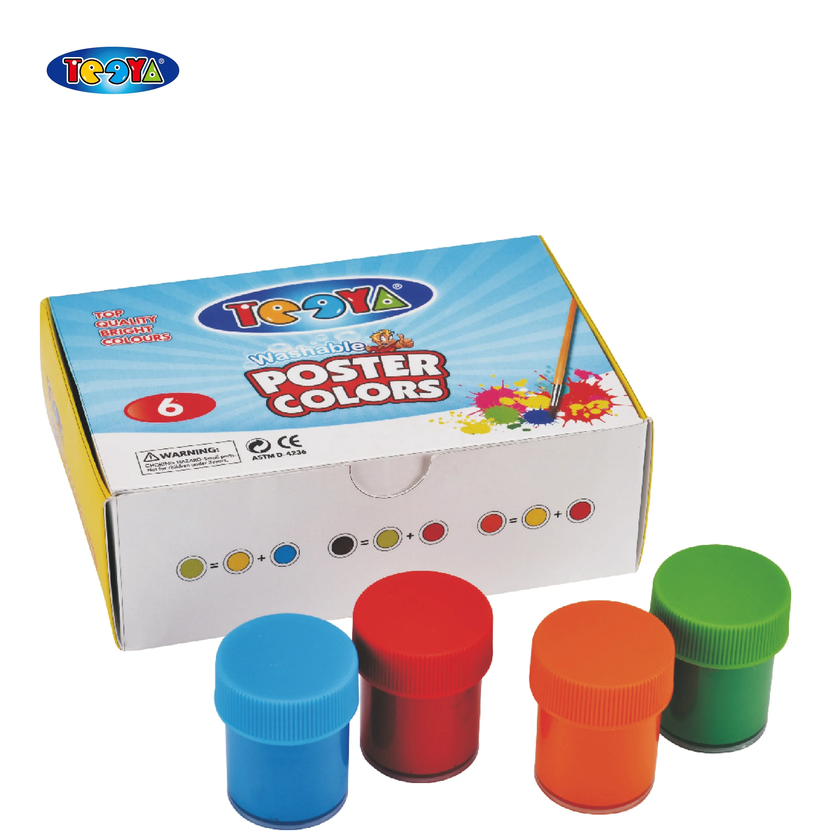 
6 COLOR 35ML FINGER PAINT SET IN WINDOW BOX 