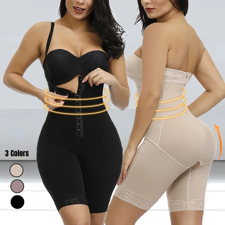 

Lover Beauty Highly Control New Fashion Front Zipper Sexy Black Bodysuit Women Full Bodysuit, Black cheap bodysuits