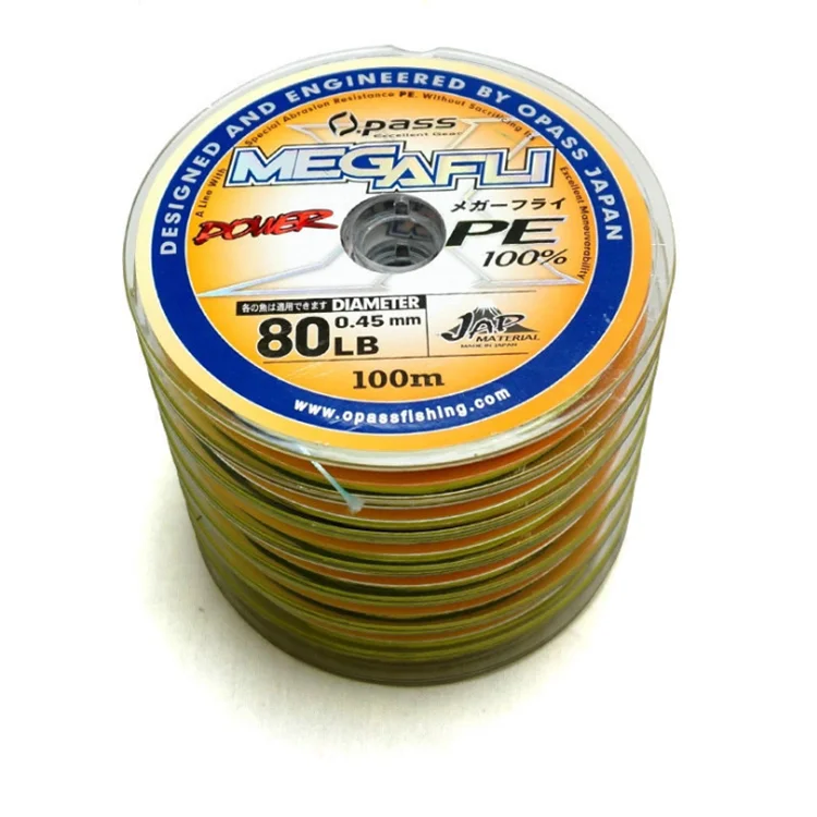 

Factory Wholesale High Quality Fishing Products PE Line For fishing line, Yellow