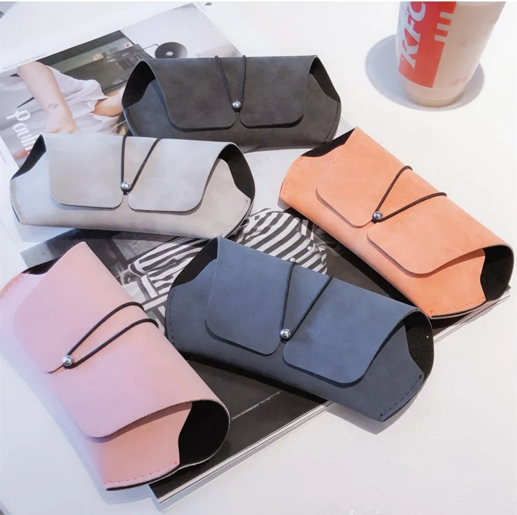 

Leather Sunglasses Case Women Lightweight Soft Eyeglasses Pouch Eyewear Bag for Men Ladies Girls