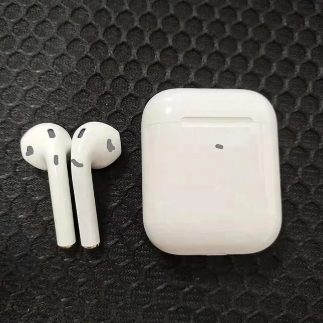 

high quality Original TWS 1:1 Air 2 air 2 Wireless Earphone air2 Earbuds GPS Rename Original serial number Wireless charging, White,matte black