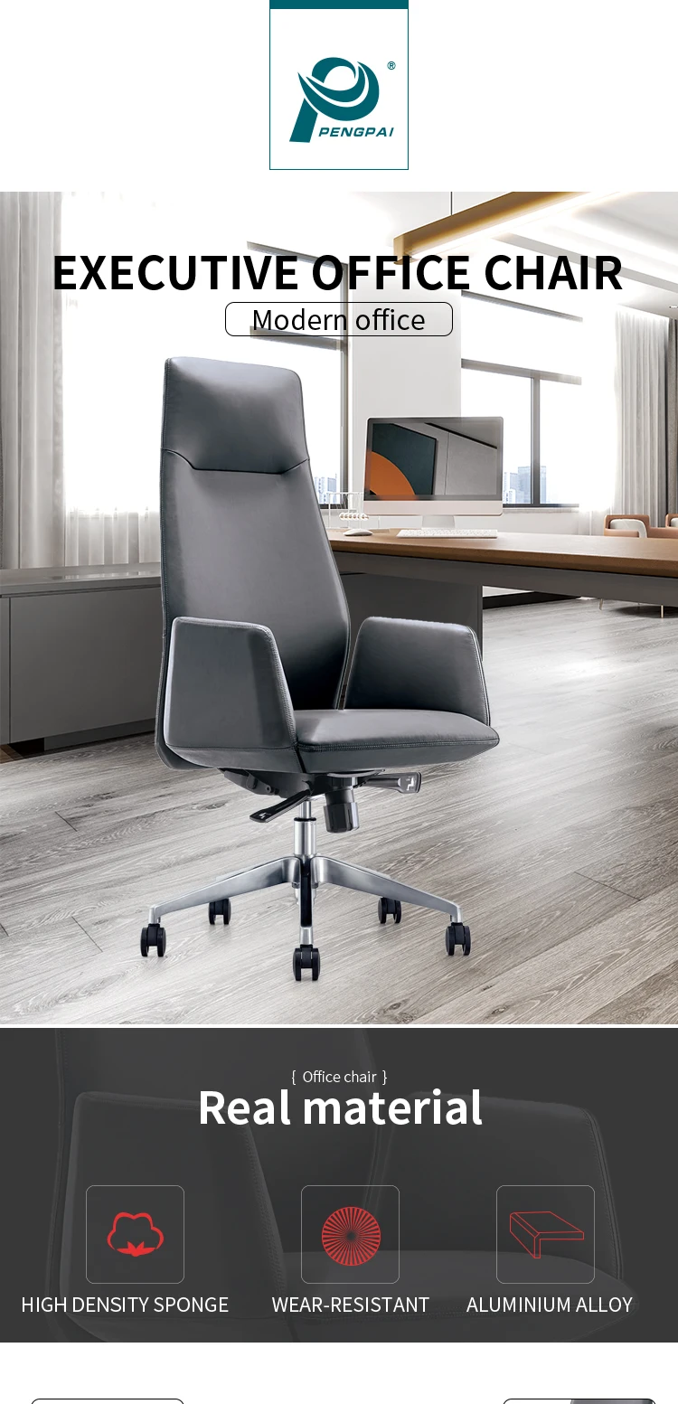 Ergonomic Dimensions Guest Cowhide Leather Office Office Visitor Chair