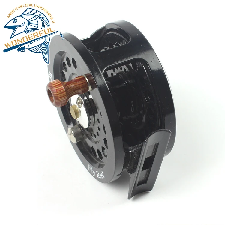 

Factory Wholesale Portable Bulk Black Waterproof Plastic Steel Winter Fly Fishing Reel, 1colors