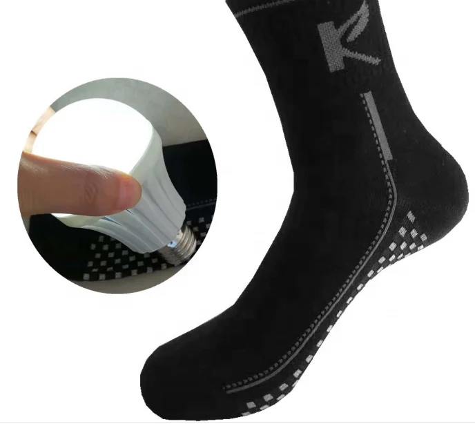 

Healthy Far Infrared graphene Socks, White/black