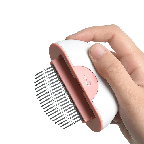 

Multifunctional Double Model Comb Hair Dog Pet Grooming Comb Knife Anti-Knot Stainless Steel Dog Pet Comb, Green,pink,khaki