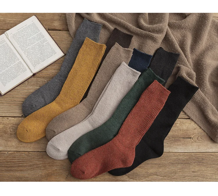 

2021 wool stocking high quality women colorful custom scrunchy socks