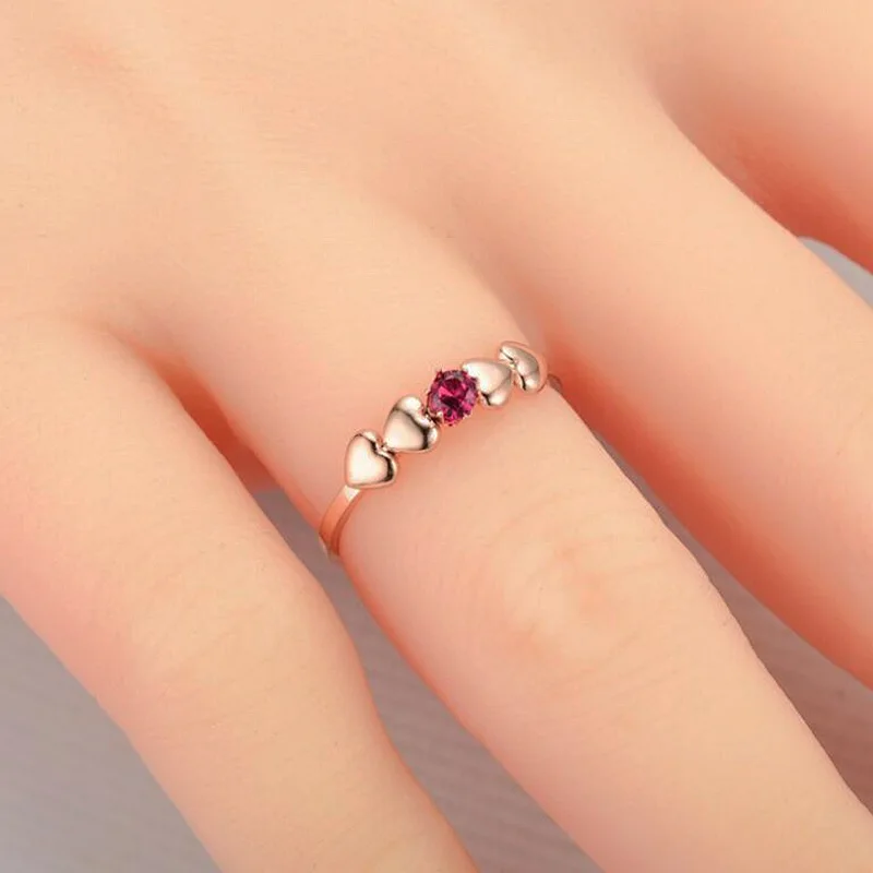 

Stainless Steel Ring Zircon Ring Classy And Trendy Women'S Jewelry Accessories For Decoration