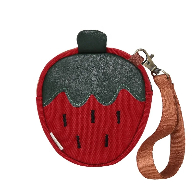 

Twinkle trendy lips cosmetic bag girls lipstick bag cute Strawberry shape bag for girls
