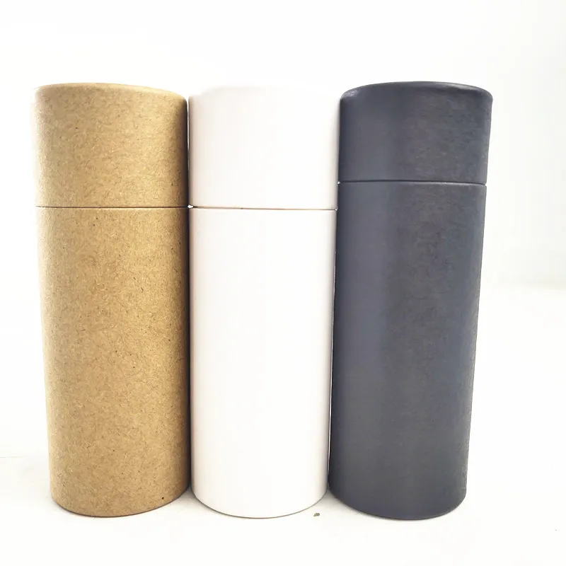 

2 oz biodegradable cardboard push up paper deodorant tube with wax paper