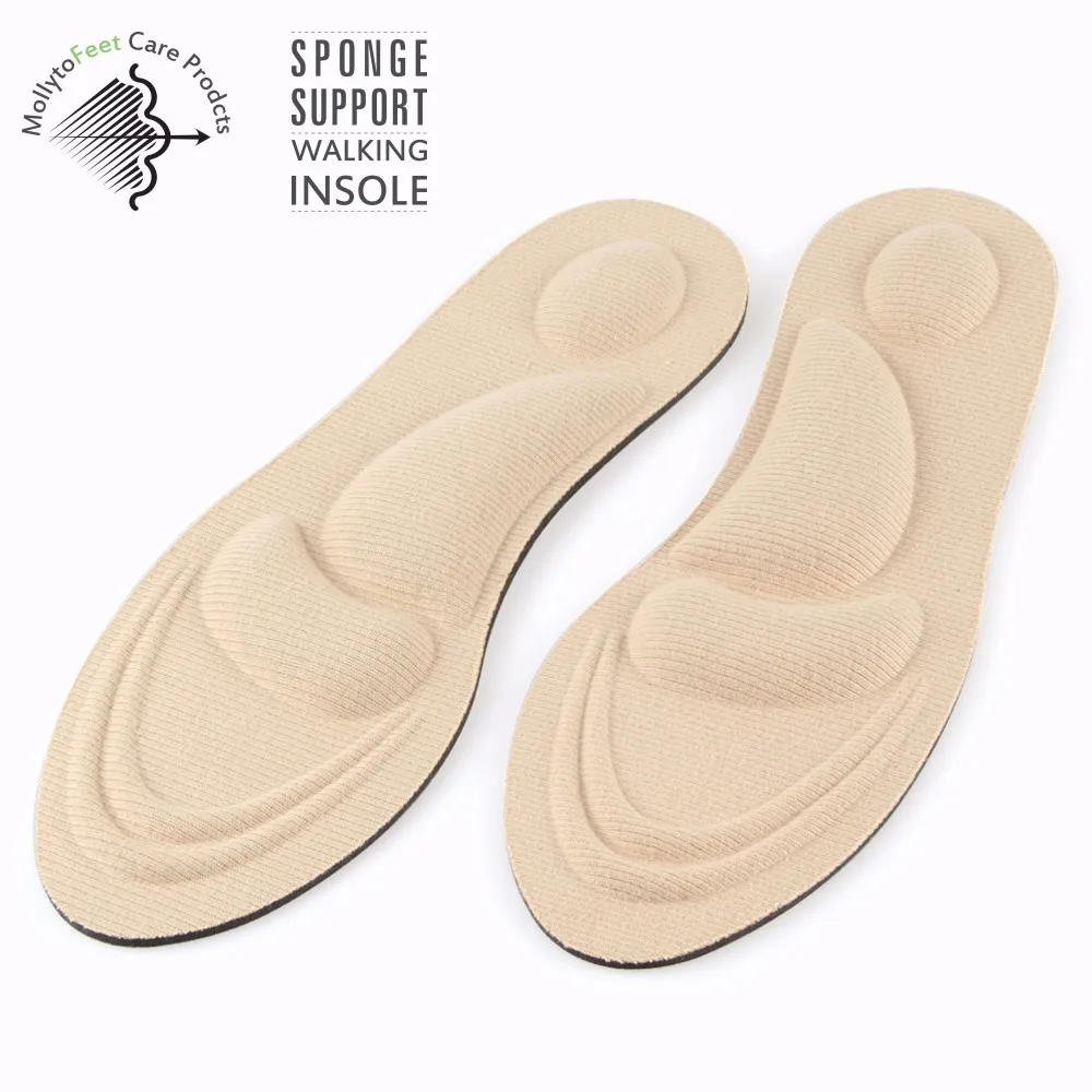 

4D Orthotic memory foam Insoles for plantar fasciitis with Arch Support ,Massage sports Pads ,Diabetic Patient insole, Blue or customized