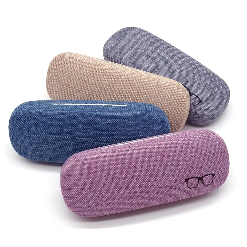 

Wholesale custom logo eyeglasses box leather hard cases reading glasses storage boxes