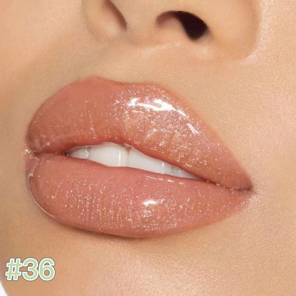 

Low MOQ glossy lipstick popular shimmer vegan nude custom logo lip gloss