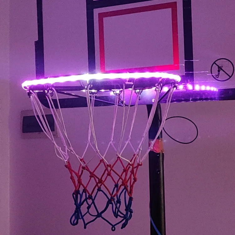 Sports Gift for Kids Boys IP65 Waterproof Sensor-Activated led basket ball hoop light