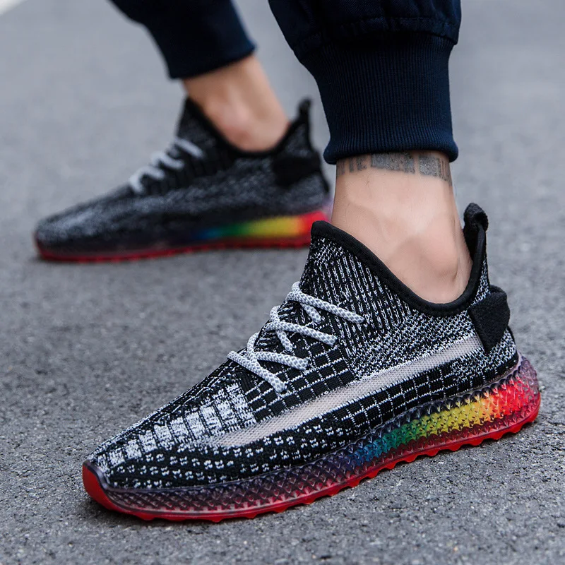 

Customize Logo Breathable fashion Mens Sneakers Ultralight Fashion Shoes 2020 Men Sport, Customized color