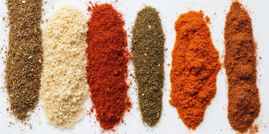 Spice profile comparison chart for Boston Butt