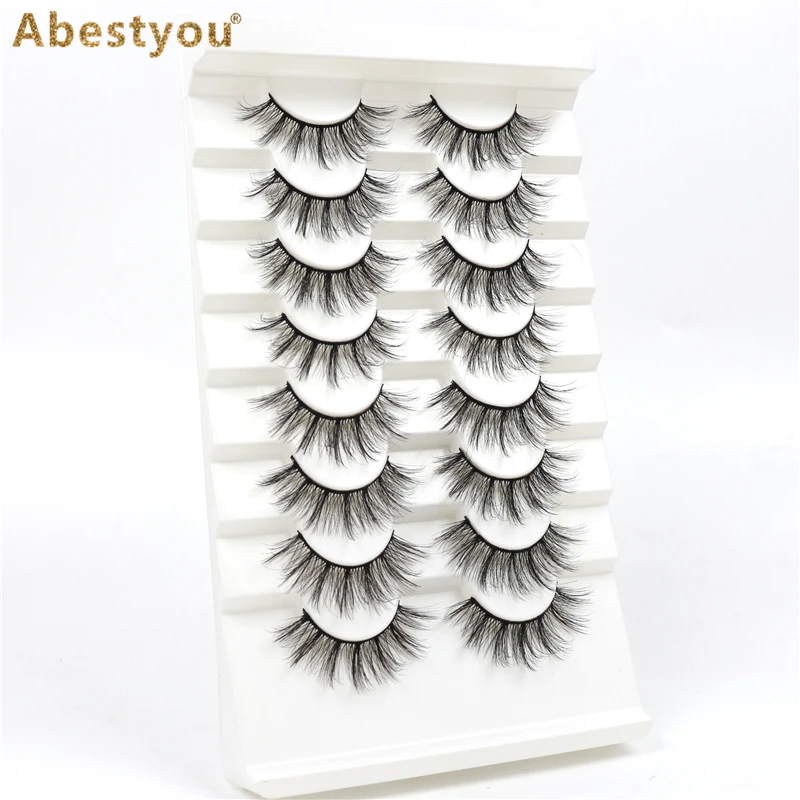 

Abestyou sale promotion 8pairs 3D Mink Lashes Natural Eyelashes Dramatic False Eyelashes