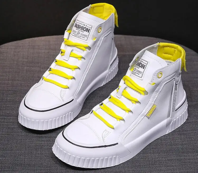 
Soft Breathable High Cut Sport Shoes Fashion comfortable Women Skateboard Shoes Girls White Casual Shoes 