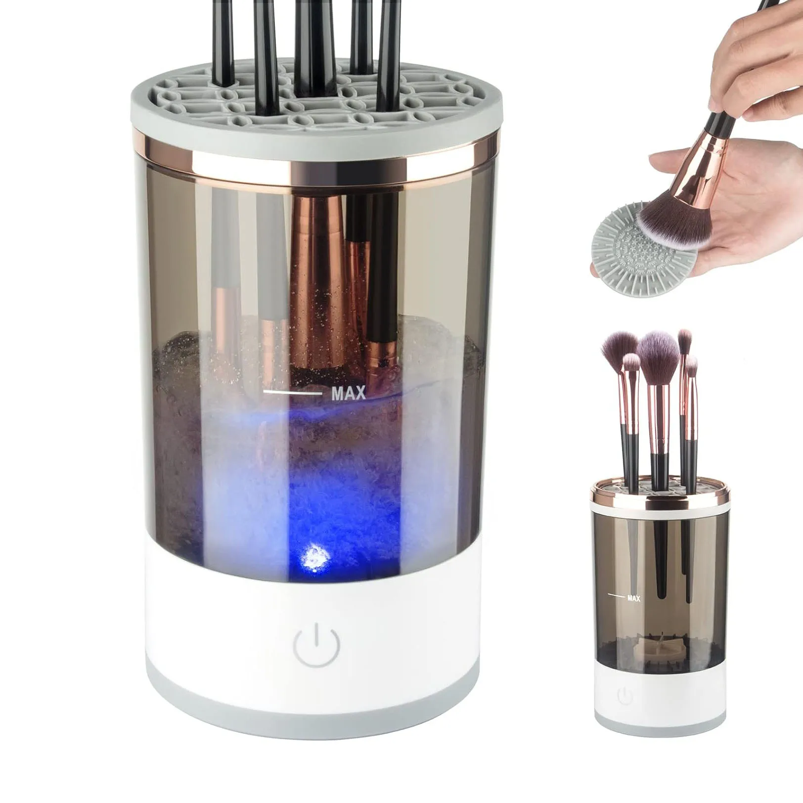

Portable Automatic USB Cosmetic Brushes Cleaner Spinner Makeup Brush Washing Machine Dryer Electric Makeup Brush Cleaner Machine