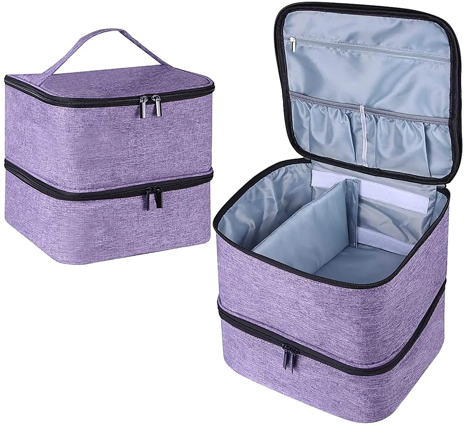 

Customize travel Cosmetic Organizer portable organizer bag for Nail Polish Carrying Case, Customized color