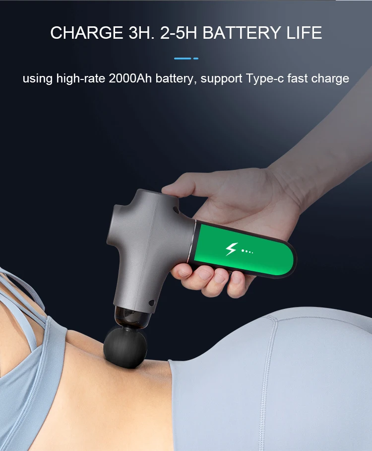 2024 new design vibration booster massage gun