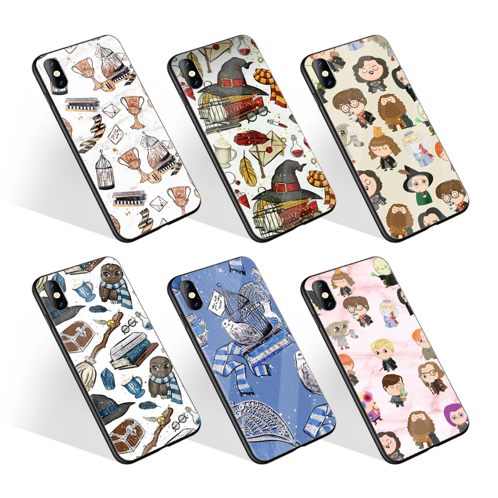 

Contracted Fashion Personalised Customize Design Hogwart Harries Potter Tempered Glass Phone Case For Xiaomi Mi Note 10 Pro