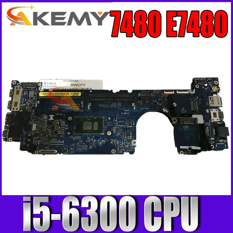 

100% working for dell latitude 7480 E7480 motherboard 0MP2YX CN-0MP2YX i5-6300 CAZ20 LA-E132P tested well