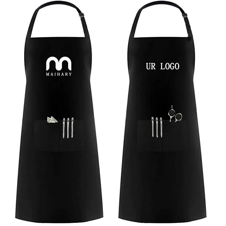 

salon waterproof hairdresser stylist bib with pockets custom barber apron