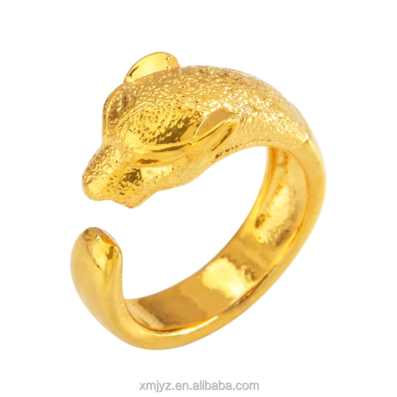 

Live Source Of Brass Gold-Plated Jewelry Wholesale Jewelry Korean Version Of The Ring Female Personality Simple Leopard Ring