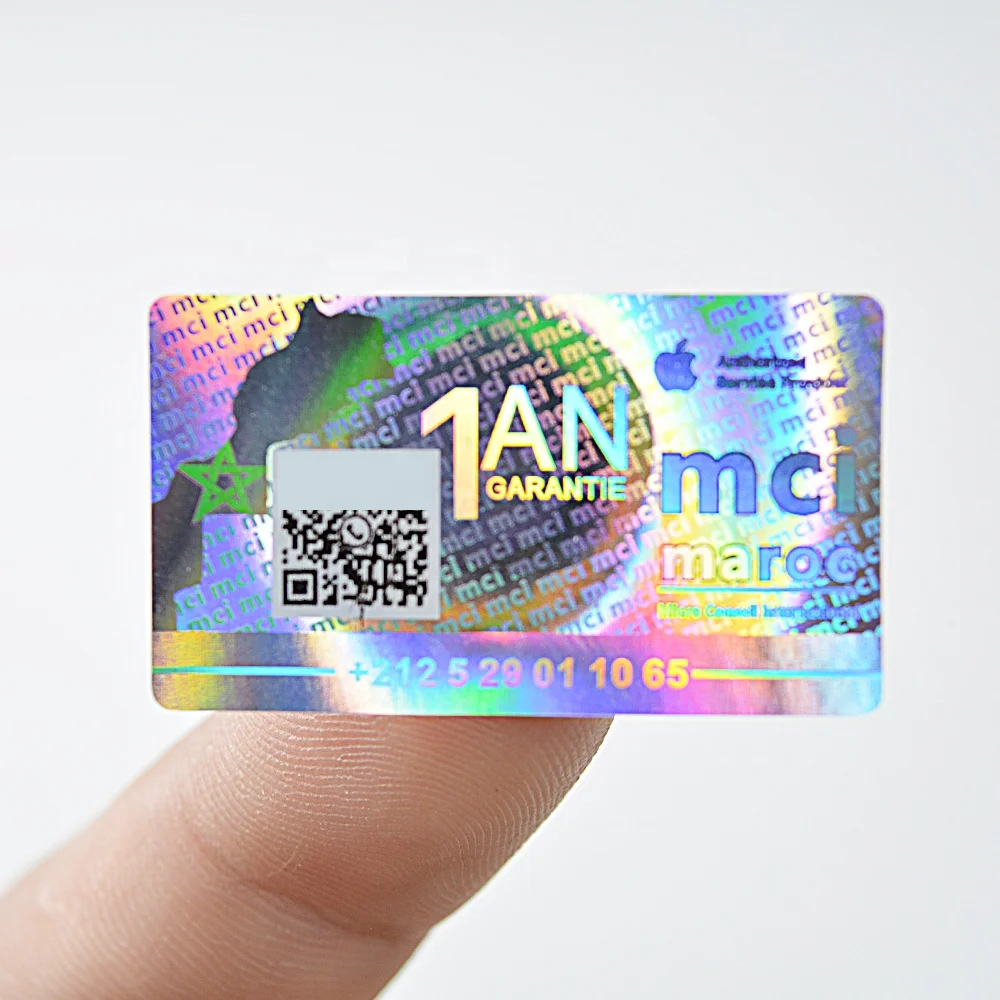 

Tamper Evident 3D Custom QR Code Serial Number Hologram Sticker