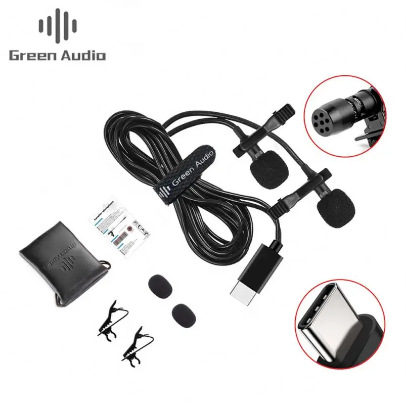 

GAM-140T Plastic Mini Portable Clip-On Lapel Microphone For Android Smartphone Camera Computer PC Laptop Made In China, Black