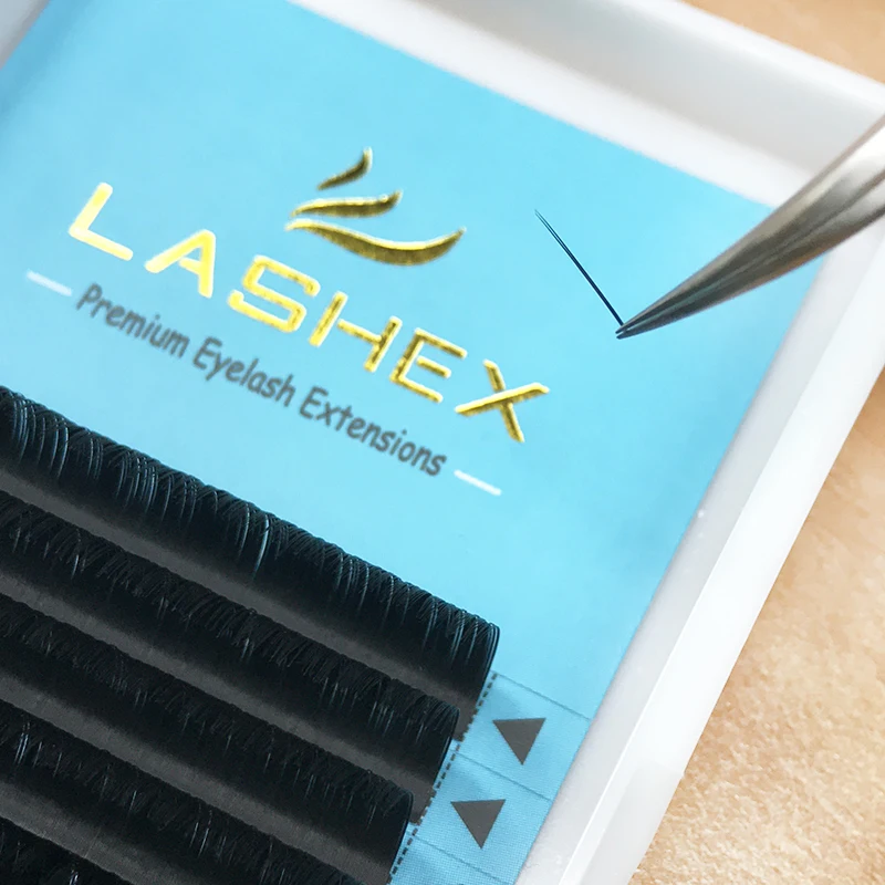 

lash extension supplies wholesale heat bonded vegan russian Flat classic Eyelash Extensions custom label ellipse lash extension, Natural black or customization