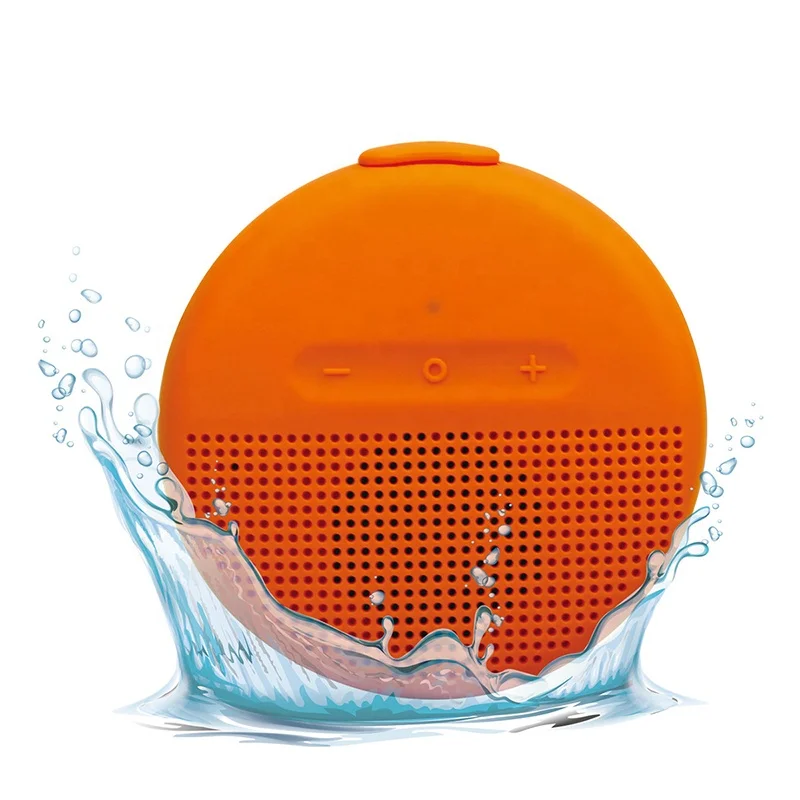 

Hot IPX7 waterproof bluetooth speaker wireless floating speaker BT2107 for shower and outdoor use, Any pantone color are available