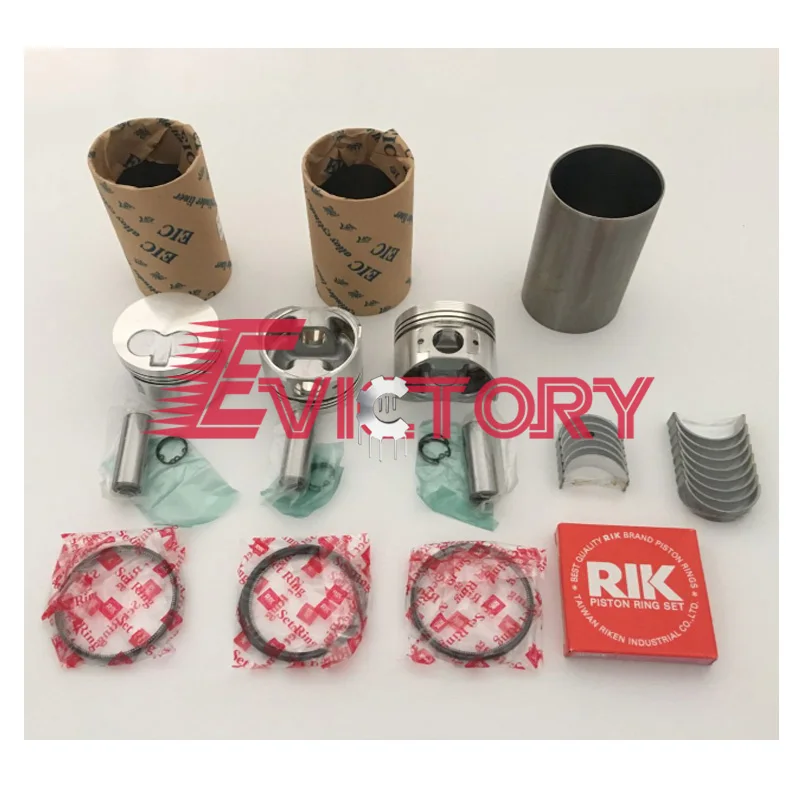 

For Yanmar 3TNE74 rebuild kit piston ring liner gasket bearing overhaul kit